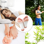 Set 10 pachete plasturi detox pentru picioare RAZO, Efect relaxant, Revitalizare, Utilizare nocturna, Somn odihnitor, 100 bucati