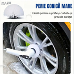 Perie electrica rotativa RAZO 9 in 1, 25W, Brat telescopic, 9 capete interschimbabile, Reincarcabila USB Type-C, Curatare baie, bucatarie