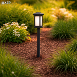 Set 4 lampi solare gradina RAZO, Incarcare automata, LED, Lumina calda, Iluminat exterior elegant, 55x8x8 cm