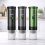 Espressor portabil RAZO 3 in 1, presiune 20 bari, compatibil capsule Nespresso, Dolce Gusto si cafea macinata, incalzire rapida pana la 92°C, baterie reincarcabila 7500 mAh, USB Type-C, ideal pentru masina, camping si calatorii
