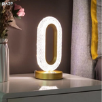 Lampa LED decorativa Crystal RAZO cu control tactil, reincarcabila USB, design elegant tip cristal
