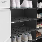 Organizator dublu pantofi cu suport accesorii RAZO, 12 compartimente, Montaj rapid, Material rezistent, Impermeabil