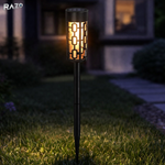 Set 4 lampi gradine RAZO XF-2907, LED, Iluminat exterior, 100% energie solara, Rezistente la intemperii, Instalare fara cabluri