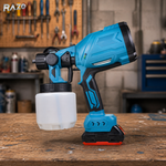 Pistol de vopsit electric portabil Li-Ion RAZO, Pulverizare reglabila, Rezervor vopsea inclus, Aplicare uniforma, Design ergonomic, Multifunctional
