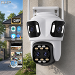 Camera supraveghere WiFi 360 RAZO, Multi lentila cu AI detectie, Night vision color, Monitorizare completa, Vizualizare live pe telefon, Detectie persoane, Tracking automat, Notificari instant, Audio bidirectional, Alarma integrata