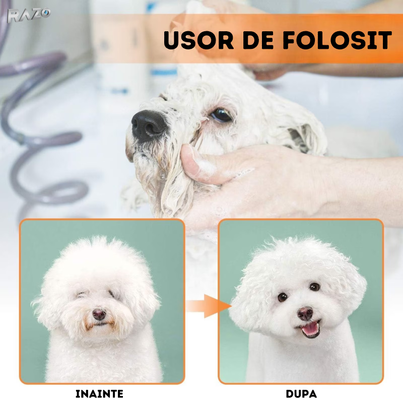 Perie pentru animale cu uscator integrat RAZO, 2 viteze, Pentru caini, pisici, iepuri