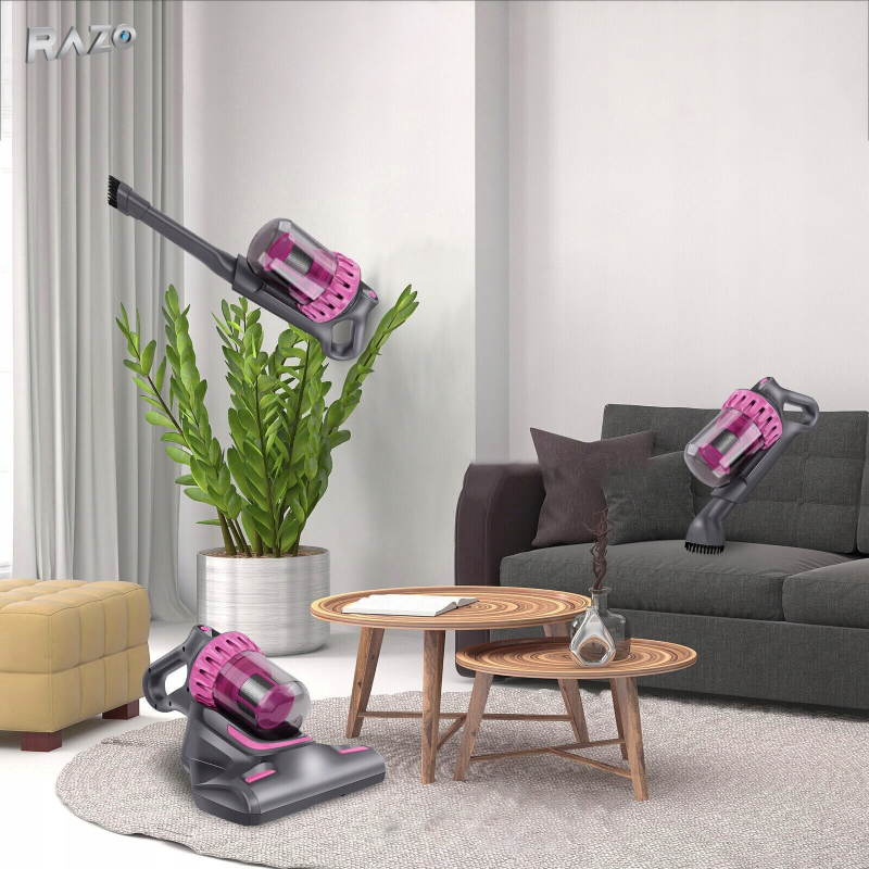 Aspirator vertical 2 in 1 cu UV-C RAZO, Filtrare HEPA, 100W, pentru saltele, canapele, textile