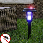 Lampa solara LED si UV anti tantari 2 in 1 RAZO, Iluminare alba, Eliminare insecte cu functie automata, Alimentare solara fara cabluri, Autonomie ridicata, Design rezistent