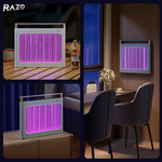 Lampa anti tantari UV portabila RAZO, Reincarcabila Type C, Baterie 4000mAh, Silentioasa, Fara substante chimice, Functie iluminare ambientala, Design compact cu agatatoare