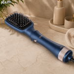 Perie electrica 3 in 1 pentru coafat parul 1200W RAZO, 3 accesorii, Uscare, indreptare si ondulare rapida, 3 trepte temperatura, 2 viteze, Protectie supraincalzire, Design ergonomic, Cablu rotativ 360