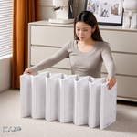 Organizator pantofi cu 6 compartimente modulare RAZO, Usi transparente, Depozitare eficienta, Design pliabil, Montaj rapid, 25.5×34.5×105cm, Alb