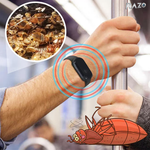 Bratara anti tantari cu ultrasunete si ceas digital RAZO, Reincarcabila USB, Rezistenta la apa, Design unisex, Reglabil pentru adulti si copii