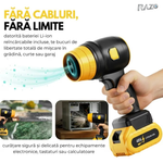 Suflanta portabila cu 2 acumulatori RAZO, Wireless, Incarcator, Geanta transport, Motor puternic, Multifunctionala