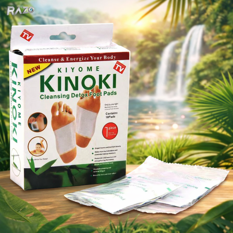 Plasturi detox pentru picioare RAZO, Efect relaxant, Revitalizare, Utilizare nocturna, Somn odihnitor, 10 bucati