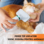 Perie pentru animale cu uscator integrat RAZO, 2 viteze, Pentru caini, pisici, iepuri