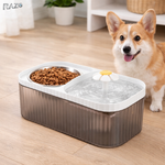 Dispenser automat apa animale 3L RAZO, Filtrare, Alimentare USB, Silentios, pentru pisici, caini, 11x31x17 cm, Alb