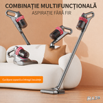 Aspirator vertical 2 in 1 cu UV-C RAZO, Filtrare HEPA, 100W, pentru saltele, canapele, textile