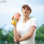 Blender portabil reincarcabil RAZO, Design compact, Usor de transportat, Utilizare rapida oriunde, 450 ml, Roz