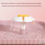 Dispenser automat apa animale 3L RAZO, Filtrare, Alimentare USB, Silentios, pentru pisici, caini, 11x31x17 cm, Alb