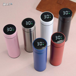 Termos RAZO cu LED, Afisaj digital temperatura, Cana termos inteligenta, 500 ml, Otel inoxidabil, Etansa, Izolatie vacuum 360°, 12h cald/rece, Ideal pentru cafea, ceai si apa