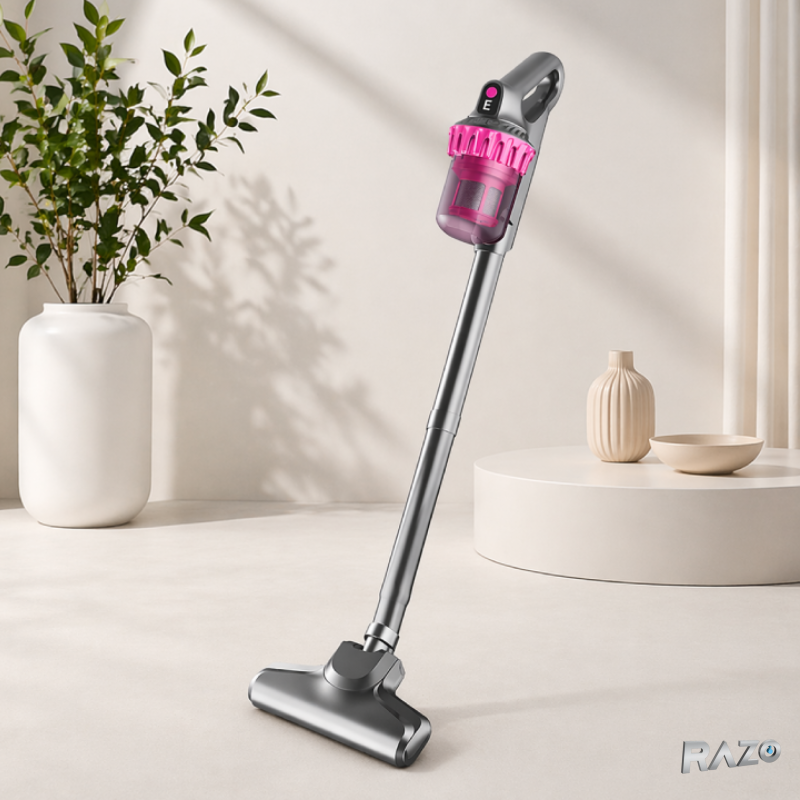 Aspirator vertical 2 in 1 cu UV-C RAZO, Filtrare HEPA, 100W, pentru saltele, canapele, textile