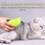 Perie 3 in 1 pentru animale de companie RAZO, Pulverizare, Masaj, Perie pentru pisici, caini, Reincarcabila USB