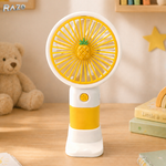 Mini ventilator portabil RAZO, Baterie reincarcabila USB compact, Racorire rapida, Flux de aer constant, Design usor, Silentios, Consum redus, Model fructe