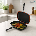 Tigaie dublă grill Royal Dessini 36 cm - imagine produs 2