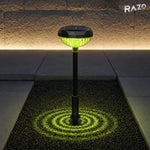 Lampă solară multicoloră pentru grădină RAZO XF2011, Neagră