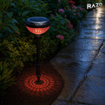 Lampă solară multicoloră pentru grădină RAZO XF2011, Neagră