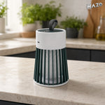 Lampă portabilă anti-țânțari YL-002, LED 365 nm, 3 W, DC 5 V–1 A, încărcare USB, alb-verde - imagine produs 4