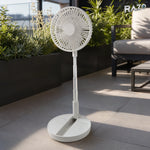 Ventilator pliabil și extensibil F9 cu acumulator, 30–60 cm, alb - imagine produs 4