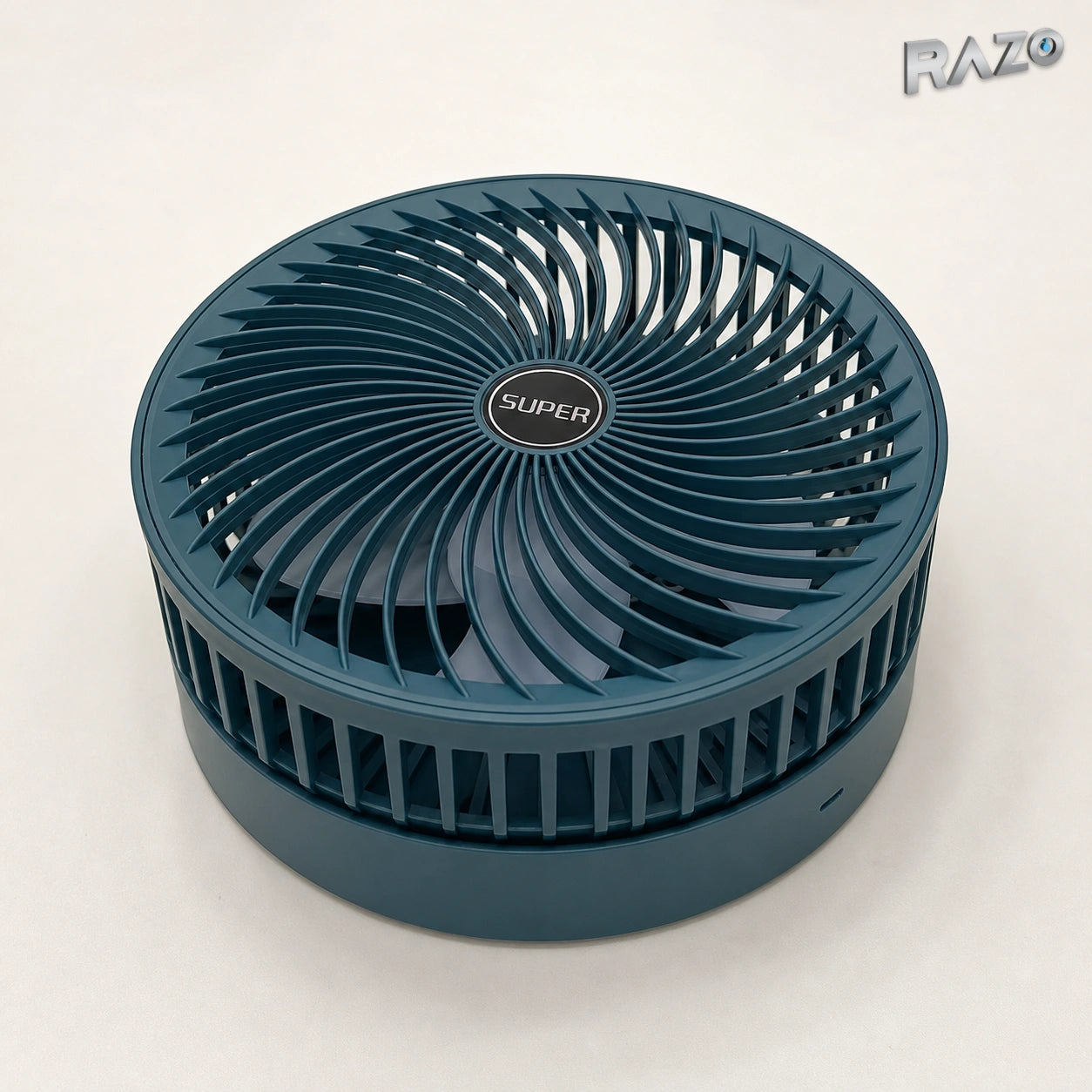 Ventilator de birou portabil USB, verde - imagine produs 3