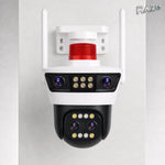 Cameră de supraveghere Wi‑Fi RAZO RAZZ-0789, 4 lentile, PTZ, IP66, alb-negru - imagine produs 1