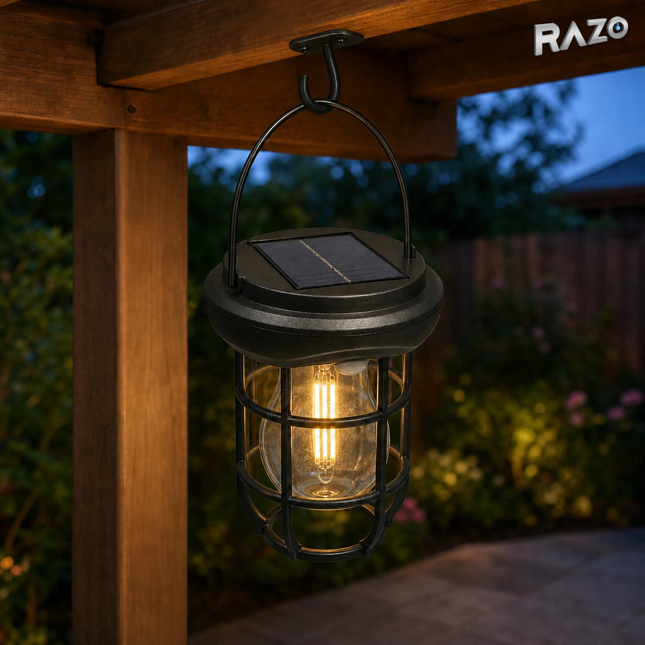 Felinar solar cu senzor de mișcare RAZO CL-T66, 3 moduri de iluminare - imagine produs 6