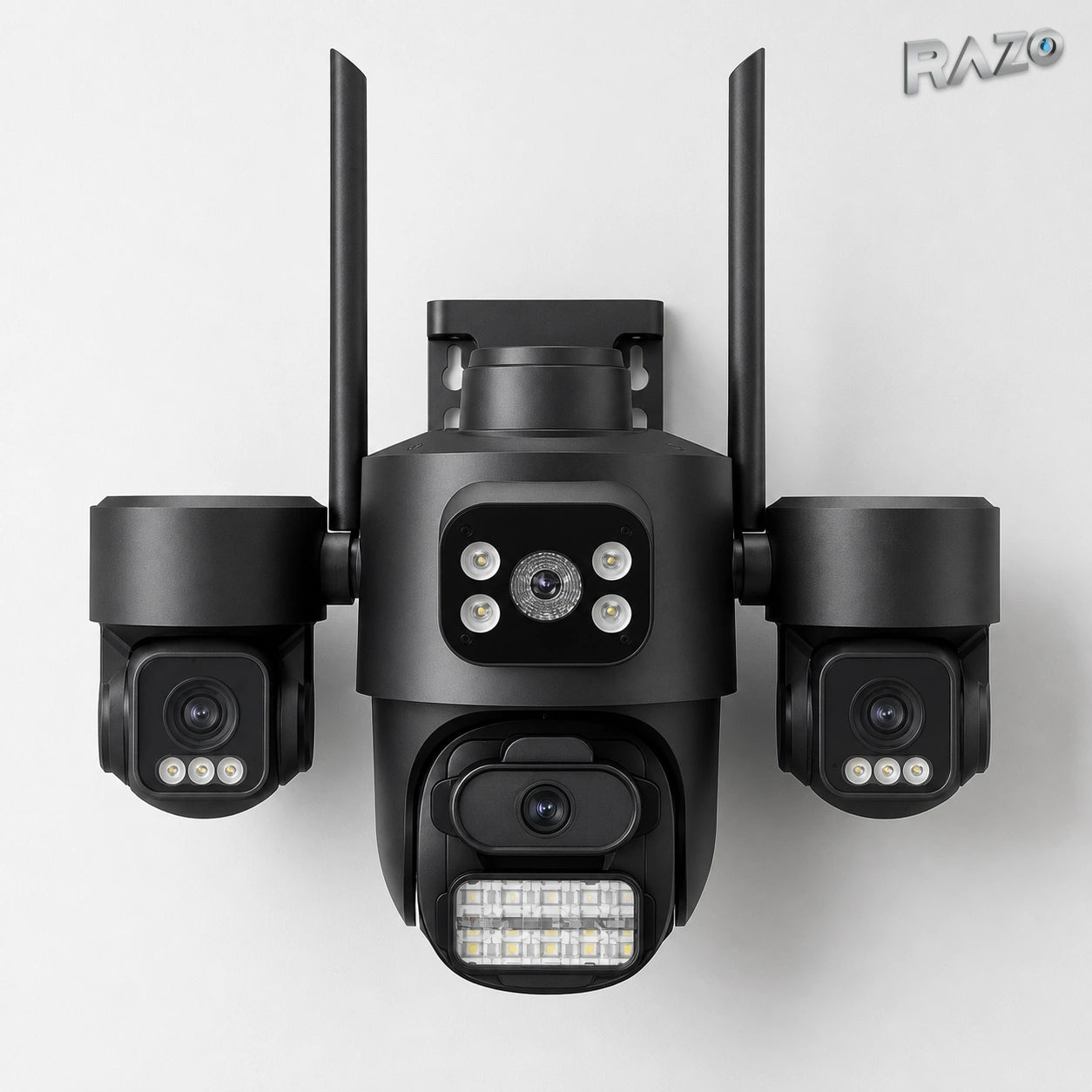 Cameră de supraveghere Wi-Fi RAZO F1, 3MP, iCSee, neagră - imagine produs 1