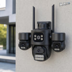 Cameră de supraveghere Wi-Fi RAZO F1, 3MP, iCSee, neagră - imagine produs 2