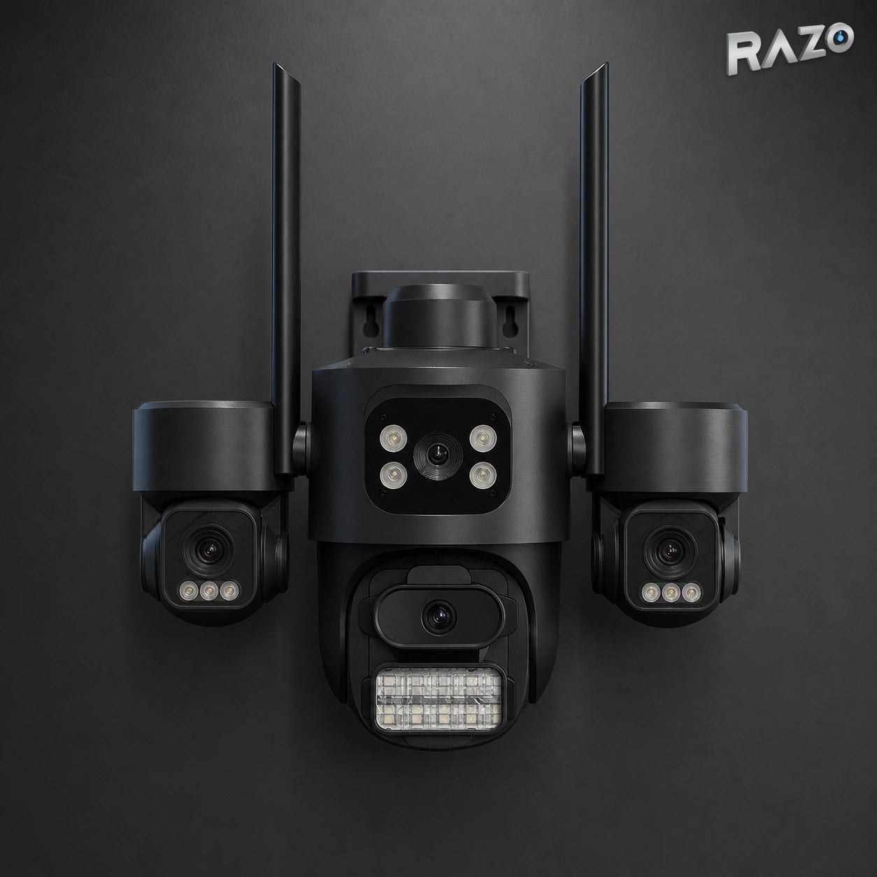 Cameră de supraveghere Wi-Fi RAZO F1, 3MP, iCSee, neagră - imagine produs 4