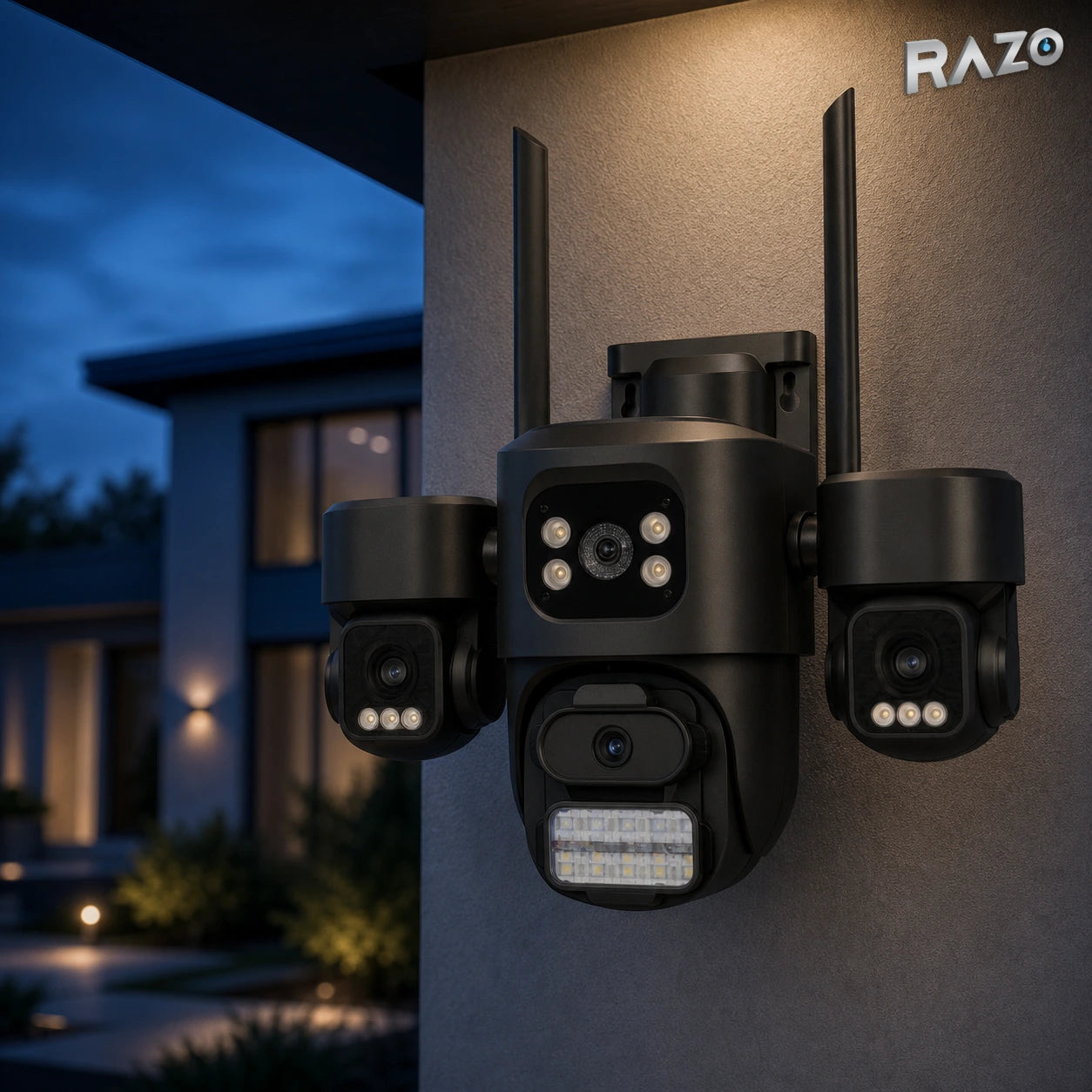 Cameră de supraveghere Wi-Fi RAZO F1, 3MP, iCSee, neagră - imagine produs 5