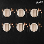 Set de tacâmuri MALOOKI Luxury Collection, 24 de piese din inox - imagine produs 2