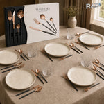 Set de tacâmuri MALOOKI Luxury Collection, 24 de piese din inox - imagine produs 3