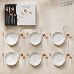 Set de tacâmuri MALOOKI Luxury Collection, 24 de piese din inox - imagine produs 1