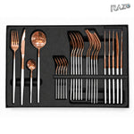 Set de tacâmuri MALOOKI Luxury Collection, 24 de piese din inox - imagine produs 4