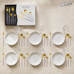 Set de tacâmuri MALOOKI Luxury Collection, 24 de piese din inox - imagine produs 1
