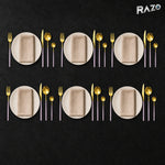 Set de tacâmuri MALOOKI Luxury Collection, 24 de piese din inox - imagine produs 2