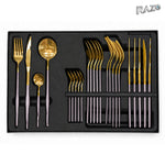 Set de tacâmuri MALOOKI Luxury Collection, 24 de piese din inox - imagine produs 4