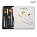 Set de tacâmuri MALOOKI Luxury Collection, 24 de piese din inox - imagine produs 5