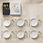 Set de tacâmuri MALOOKI Luxury Collection, 24 de piese din inox - imagine produs 1