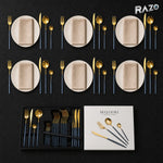 Set de tacâmuri MALOOKI Luxury Collection, 24 de piese din inox - imagine produs 2