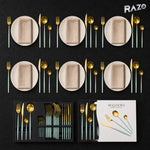 Set de tacâmuri MALOOKI Luxury Collection, 24 de piese din inox - imagine produs 2